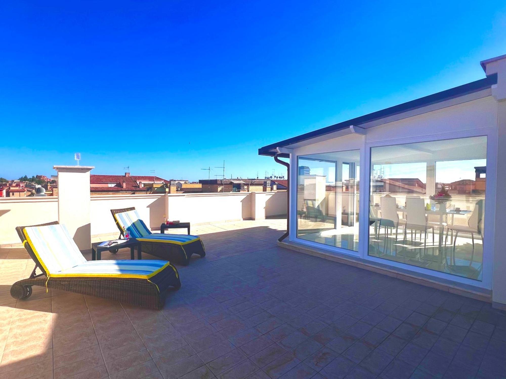 Roma Airport Sky Apartments Fiumicino Exterior photo